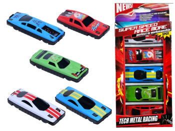 Набор игрушечных машинок Tech Metal Racing, 5 шт, металлические машинки, BT-040-5