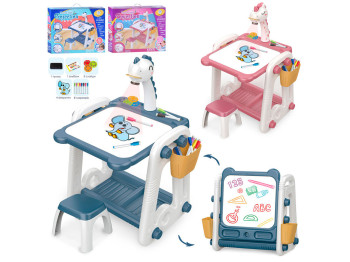 Проектор-стол для рисования 3в1 BabyToys YM2210-210A; 2 вида; (цена за 1шт)
