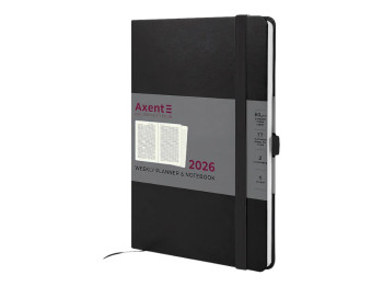 Ежедневник Partner Prime Strong 2026 Axent 8507-26-01-A, А5, черный