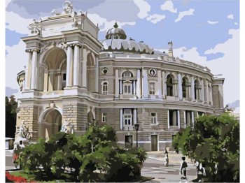 Набір для розпису по номерах Перлина Одеси 30х40 см, Strateg