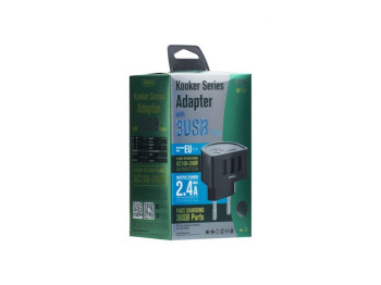 Зарядний пристрій RP-U32 USB 3in1 Ports. Remax 6188 Black