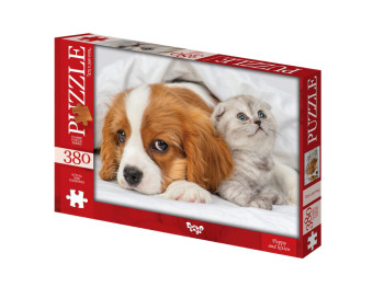 Пазли Puppy and Kitten, 380 елементів, Danko Toys