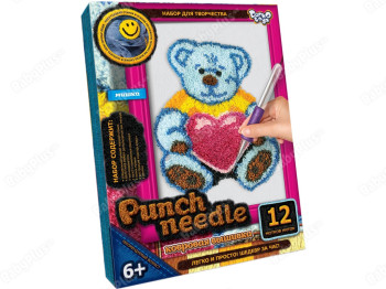 Набор для творчества Ковровая вышивка Мишка Punch needle, Danko Toys