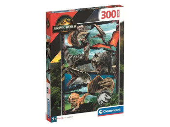 Пазлы 300 элементов, Мир Динозавров, Clementoni 21749