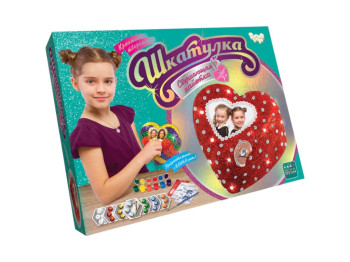 Набор для творчества Шкатулка Сверкающая пайетка, Danko Toys