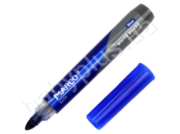 Маркер круглый синий сухостираемый Board. Marco 8600-10 blue. Цена за 1 шт.