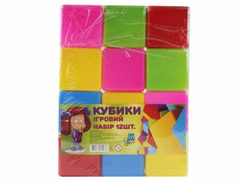 Набор цветных кубиков 12 шт. M.Toys 14067