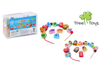 Деревянная игрушка шнуровка. Tree Toys MD 0811