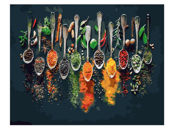 Набор для росписи по номерам Вкус специй 40х50 см, Strateg