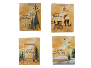 Пакет новогодний бумажный L Christmas tree 30х41,5х12 см, R91066-L