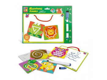Магнітна дошка з трафаретами Друзі, Vladi Toys
