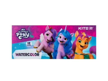 Краски акварельные в картонной упаковке My Little Pony 12 цветов. Kite LP23-041