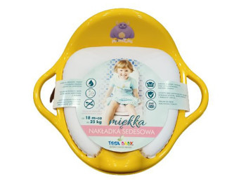 Туалетное сиденье Мягкое Монстрики желтое. Tega Baby MN-020-124