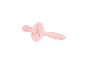 Силиконовая щетка для зубов с ограничителем – розовая. Canpol Babies 51/500_pin
