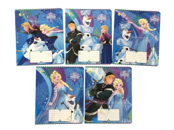 Тетрадь 12 листов, Линия Frozen Best, Тетрада ТЕ11989, Цена за упаковку 25 шт,