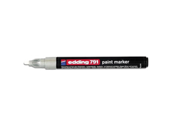 Маркер Paint 1-2мм круглый белый, edding