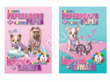 Набор цветной бумаги и картона KIDIS, BEST FRIEND, 13249