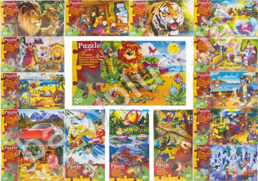М'які пазли 20 елементів, Danko Toys