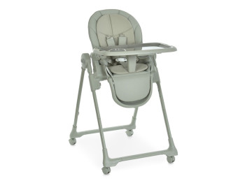 Стільчик для годування El Camino CRYSTAL ME 1037 Nude Green. 5-точкові ремені, вкладиш