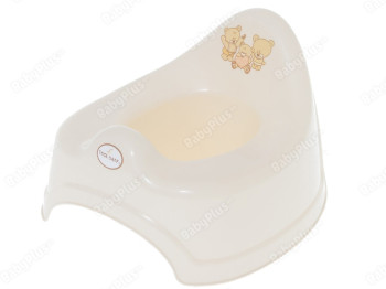Горшок Мишки бежевый. Tega Baby MS-001-119