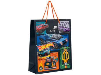 Пакет паперовий подарунковий Kite Hot Wheels HW26-266, 26×32 см