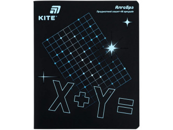 Зошит предметний з алгебри Kite Lumen K26-240-3, у клітинку, 48 аркушів