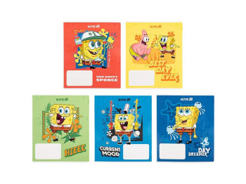 Зошит у клітинку 18 аркушів, SpongeBob SquarePants (ціна за 1шт)