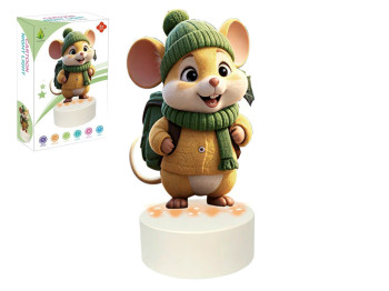 Ночник светодиодный мышь Cartoon Night Light, 22,5 см, светящийся, USB питание