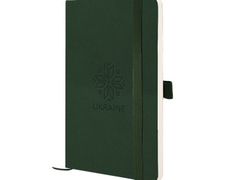 Книга записная в клетку Вышиванка Partner Soft Skin A5-. 96 листов. Axent 8616-23-2-A