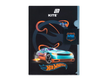 Папка-куточок з клапаном Hot Wheels HW25-248-2, формат A4, поліпропілен, Kite
