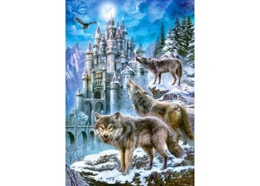 Пазлы Волки и замок, 1500 элементов, Castorland