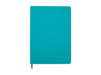 Блокнот деловой BUROMAX TOUCH ME, A5, 96 л., клетка, искусственная кожа, бирюзовый