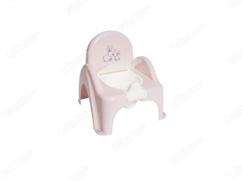Горшок - стульчик с музыкой розовый Зайчики. Tega Baby PO-065-104