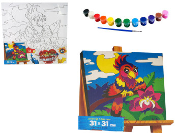 Набор для творчества Раскраска по номерам Coloring by numbers 31х31см. Danko Toys CBN-01-09