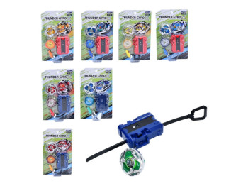 Игрушка на запуске волчок Thunder Gyro X GF1301A-2A, 4,5 см, со шнуровым стартером
