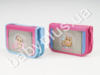 Пенал KIDIS, двойной, картонный, серия CUTE LITTLE OWL