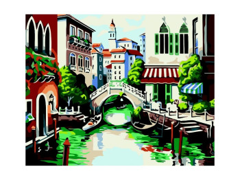 Картина за номерами Венеція, 40×50 см, полотно, фарби, пензлі
