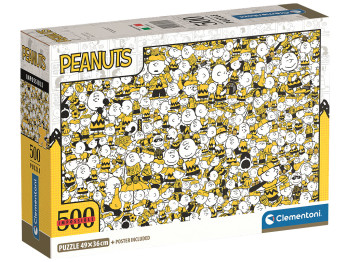 Пазли Мозаїка з головними героями коміксу Peanuts Clementoni, 500 елементів