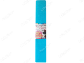 Бумага цветная крепированная светло-голубой №15. 500/2000 мм. Ц380007У. Цена за упаковку 5 шт.