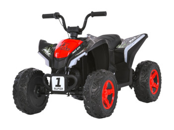 Електроквадроцикл, M 6283EL-3, музика та світло, червоний, Bambi Racer