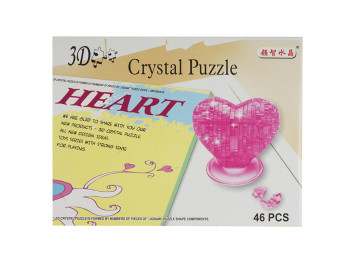 Пазл 3D Серце пластиковий. Crystal Puzzle 9002-3D