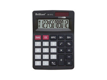 Калькулятор BS-012 12 г., 2-пит, Brilliant BS-012