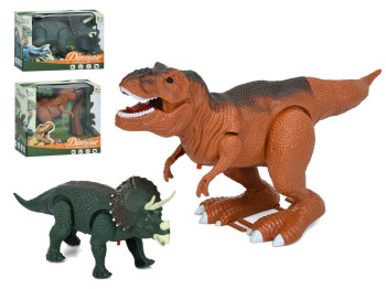 Игрушка динозавр интерактивный Dinosaur D-20-D-21, 21,5 см, ходит и воспроизводит звук