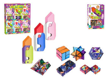 Головоломка магічний куб з ножем Carrot Puzzle 597-71A, трансформер, мікс кольорів