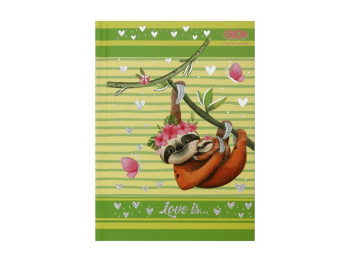 Блокнот в клітинку Love is, 64 аркуші, тверда обкладинка, формат A6