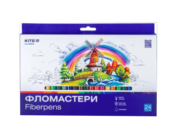 Фломастери Classic 24 кольори, Kite