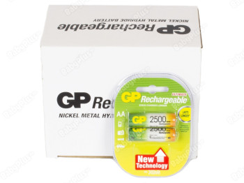 Аккумулятор GP Rechargeable AA 2500 mPa (цена за блистер 2 шт) 4891199069901