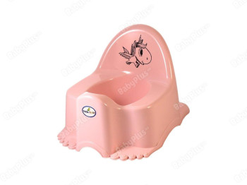 Горшок ECO-Единорожок розовый. Tega Baby JD-001-104