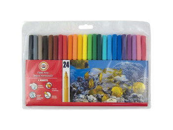 Фломастери 24 кольори. Koh-i-Noor 7710ET/24