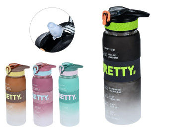 Бутылка-поилка Pretty, 800 мл, пластик, R99278, 4 цвета